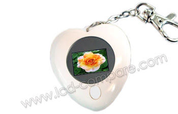 HIGHBOX Apache Porte cl&eacute; coeur Blanc - 1.1"