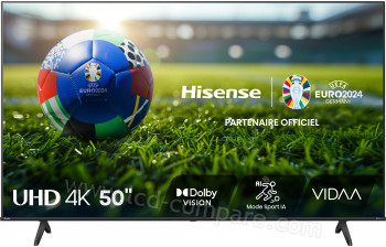 HISENSE 50A6N - 126 cm - A partir de : 296.53 € chez PcComponentes