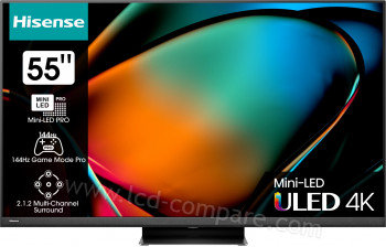 HISENSE 55U8KQ - 139 cm - A partir de : 929.00 &euro; chez E.Leclerc