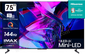 HISENSE 75U7KQ - 189 cm - A partir de : 2091.98 &euro; chez Shopavia chez Rakuten