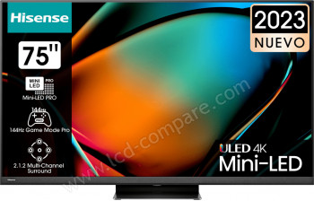 HISENSE 75U8KQ - 189 cm