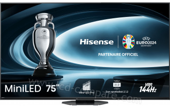 HISENSE 75U8NQ - 189 cm - A partir de : 1390.00 € chez Son-Vidéo