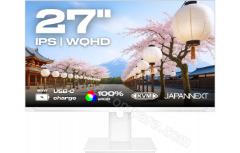 JAPANNEXT JN-IPS270WQHD75F-C65W-HSP-W - 27 pouces - A partir de : 247.41 &euro; chez Electro Store chez Darty
