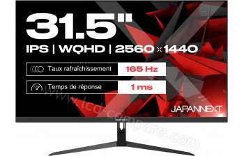 JAPANNEXT JN-IPS315WQHD165F - 31.5 pouces - A partir de : 345.85 &euro; chez Restock System chez Cdiscount