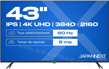 JAPANNEXT JN-IPS430UHD60F - 43 pouces - A partir de : 466.52 &euro; chez Whooki chez Amazon