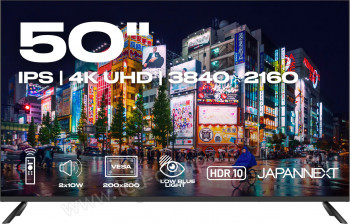 JAPANNEXT JN-IPS500UHD60F - 50 pouces - A partir de : 469.19 &euro; chez Topbiz