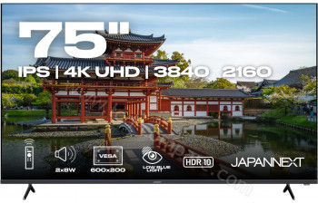 JAPANNEXT JN-IPS7500UHDR-U - 75 pouces - A partir de : 1099.99 &euro; chez Japannext chez Amazon