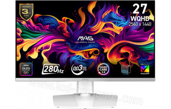 MSI MAG 272QPW QD-OLED X28 - 26.5 pouces - A partir de : 530.39 &euro; chez Amazon UK chez Amazon