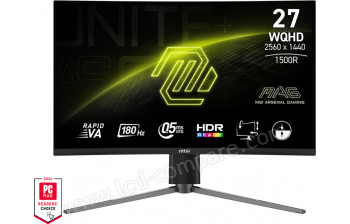 MSI MAG 27CQ6PF - 27 pouces - A partir de : 189.99 &euro; chez RueDuCommerce