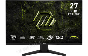 MSI MAG 274CF E20 - 27 pouces - A partir de : 129.99 &euro; chez Darty