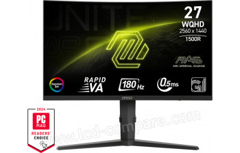 MSI MAG 275CQRF QD E2 - 27 pouces - A partir de : 251.33 € chez ASDiscount chez RueDuCommerce