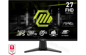 MSI MAG 275F - 27 pouces - A partir de : 129.99 &euro; chez Amazon