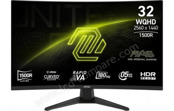 MSI MAG 321CQFDE E18 - 31.5 pouces - A partir de : 316.99 &euro; chez Monsieur Plus chez Amazon