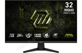MSI MAG 325QF E18V - 31.5 pouces - A partir de : 221.21 &euro; chez Icoza chez Cdiscount