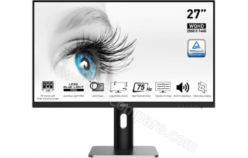 MSI MP273QP - 27 pouces - A partir de : 148.86 &euro; chez Infopavon chez PcComponentes