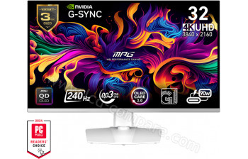 MSI MPG 321URXW QD-OLED - 31.5 pouces - A partir de : 784.65 &euro; chez Amazon