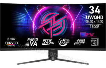 MSI MPG 346CQRFDE X24 - 34 pouces - A partir de : 525.34 &euro; chez Icoza chez Pixmania