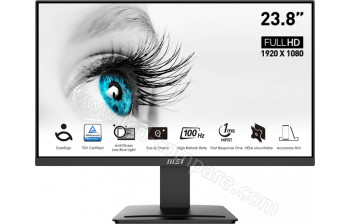 MSI PRO MP2412 - 23.8 pouces - A partir de : 83.30 € chez PcComponentes