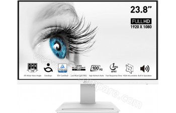 MSI PRO MP243XW - 23.8 pouces - A partir de : 83.30 € chez PcComponentes