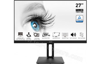 MSI PRO MP271AP - 27 pouces - A partir de : 119.90 € chez GrosBill