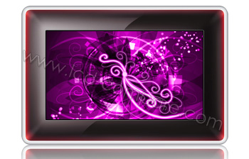 SAMSUNG SPF-107H Rouge - 10 pouces