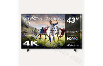 SMART-TECH 43UG16V - 108 cm - A partir de : 199.90 &euro; chez Smart Tech FR chez Cdiscount