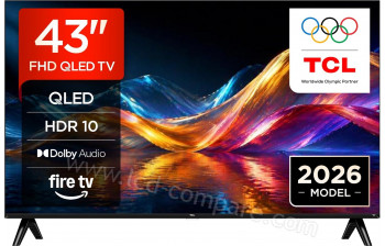 TCL 43V5D - 108 cm - A partir de : 329.00 &euro; chez Amazon