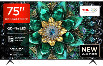 TCL 75Q6C - 189 cm - A partir de : 999.00 &euro; chez Amazon