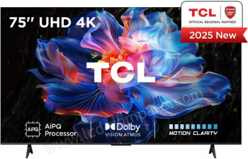 TCL 75V6C - 189 cm - A partir de : 749.00 &euro; chez Amazon