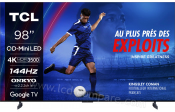 TCL 98C89B - 247 cm - A partir de : 2490.00 € chez Boulanger chez Rakuten