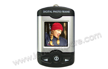 TECHMOBILITY Porte cl&eacute; photo Noir - 1.8"