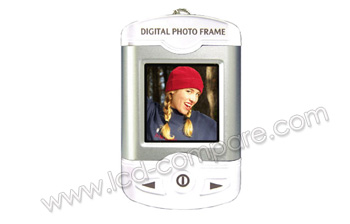 TECHMOBILITY Porte cl&eacute; photo Blanc - 1.8"