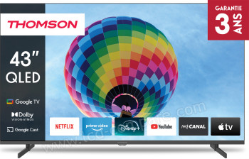 THOMSON 43QG4S14 - 108 cm - A partir de : 289.99 € chez Cdiscount
