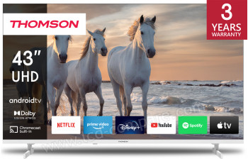THOMSON 43UA5S13W - 108 cm - A partir de : 249.00 € chez StreamView chez Darty