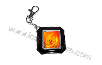 ZOOMEO Porte-cl&eacute; Noir - 1.5 pouces