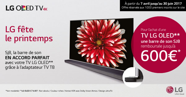 ODR LG : LG F�te le Printemps 1 / TV OLED (Offre Prolong�e)