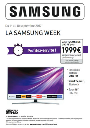 ODR Samsung : La Samsung Week (75 pouces)