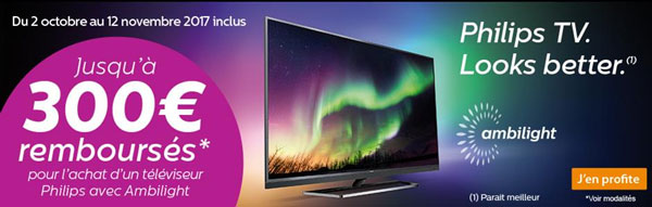 ODR Philips : Jusqu'� 300 Euros rembours�s