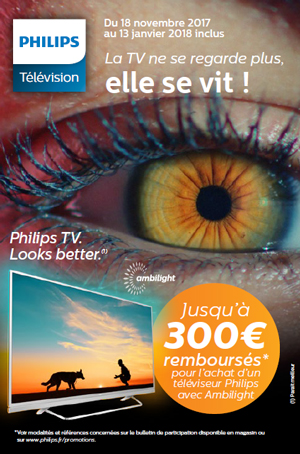 ODR Philips : La TV ne se regarde plus, elle se vit !