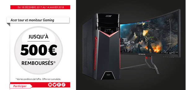 Odr Acer Tour Et Moniteur Gaming Odr Acer Tour Et Moniteur Gaming