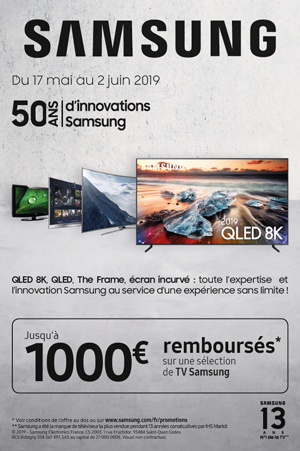 ODR Samsung Mai/Juin 2019 : 50 ans d'innovation