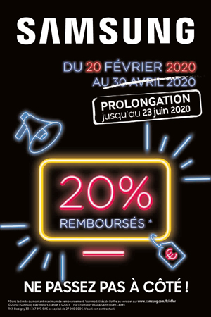 ODR Samsung F�v. /Juin 2020 : Ne passez pas � c�t� ! (Offre Prolong�e)