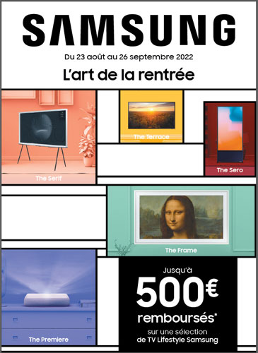 ODR Samsung Ao�t/Sept. 2022 : L�art de la rentr�e