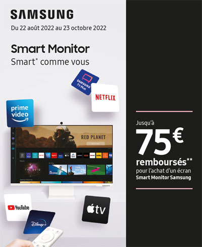 ODR Samsung Ao�t/Oct. 2022 : Smart Monitor Smart comme vous