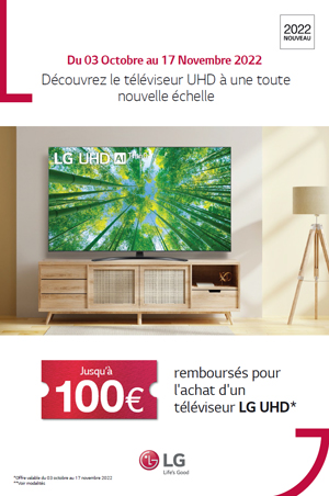 ODR LG Oct./Nov. 2022 : D�couvrez le t�l�viseur UHD � une toute nouvelle �chelle