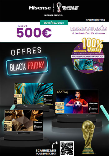 ODR Hisense Nov. 2022 : TV Black Friday