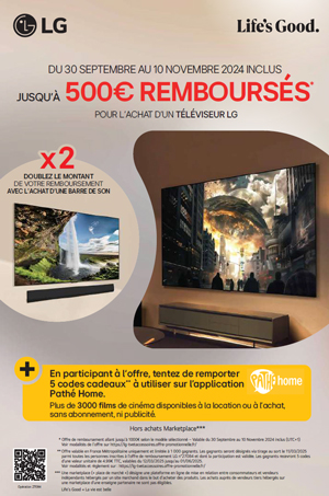 ODR LG Sept./Nov. 2024 : Offre TV et accessoires
