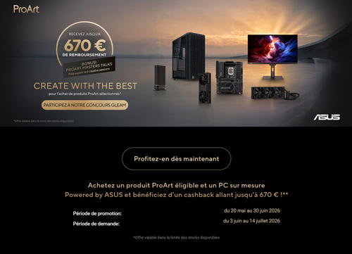 ODR Asus Mai/Juin 2026 : ProArt Central Promotion 2026